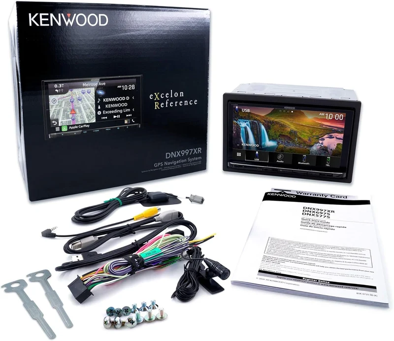 Kenwood eXcelon Reference 6.8" DVD Navigation Receiver Compatible with CarPlay