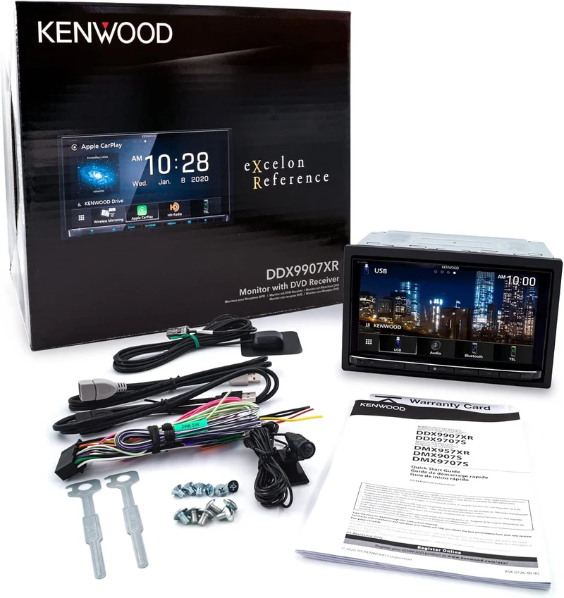 Kenwood 6.8" CD/DVD Receiver w/Apple CarPlay and Android Auto