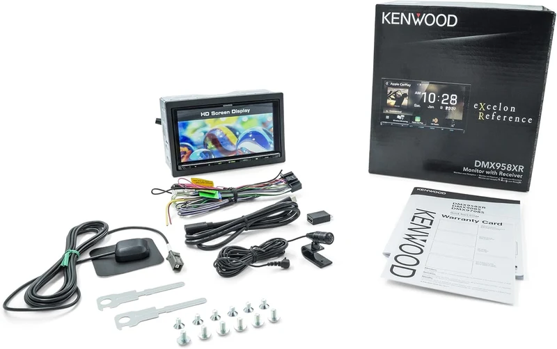 KENWOOD EXCELON Reference 6.8" Full HD Capacitive Touchscreen Car Stereo Receiver, Wireless Apple Carplay/Android Auto, Bluetooth, AM/FM HD Radio, MP3 Player, USB Port, Double DIN, SiriusXM