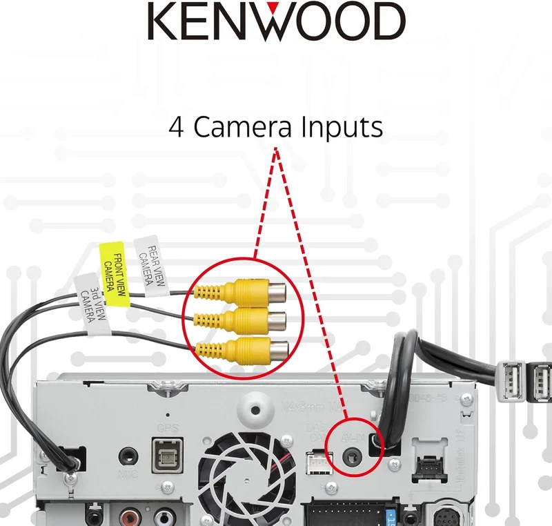 KENWOOD 6.95" Capacitive Touch Screen DVD Multimedia Receiver with Apple CarPlay & Android Auto Visit the Kenwood Store