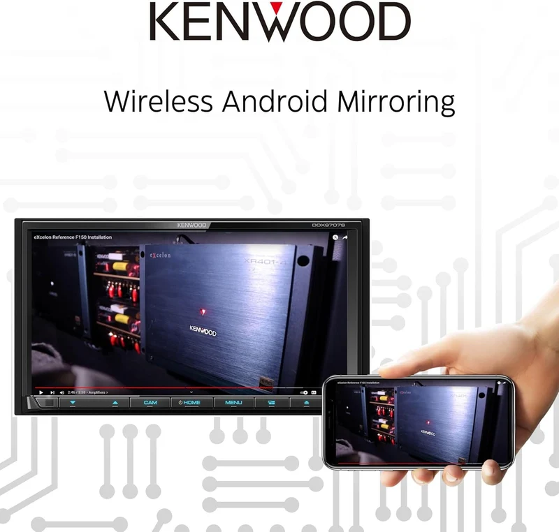 KENWOOD 6.95" Capacitive Touch Screen DVD Multimedia Receiver with Apple CarPlay & Android Auto Visit the Kenwood Store