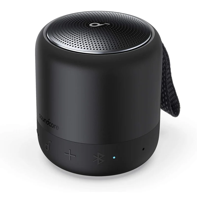 Soundcore Anker Mini 3 Bluetooth Speaker, Waterproof IPX7, BassUp and PartyCast Technology, USB-C, Customizable EQ for Home and Portable Use