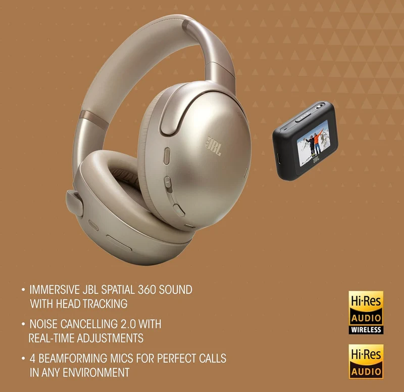 JBL Tour One M3 Smart Tx - Wireless Over-Ear Noise Cancelling Headphones with Smart Transmitter- (Blue)