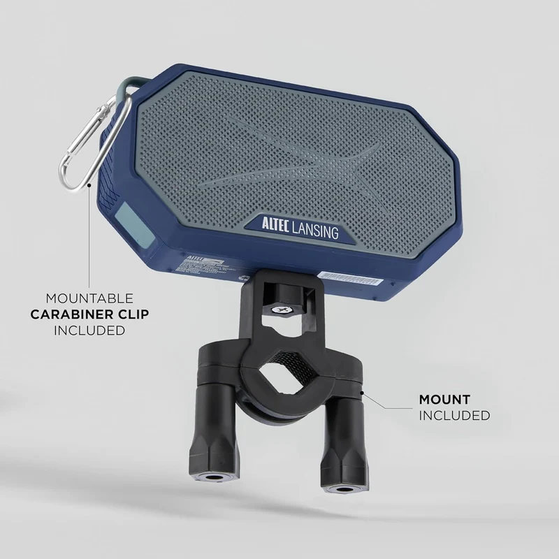 Altec Lansing x Dallas Cowboys - Portable Bluetooth Speaker HYDRAMINI 2.0, IP67 Waterproof, 8W Output, 12h Playtime, USB-C Quick Charge, Voice Assistant Integration (Dallas Cowboys)