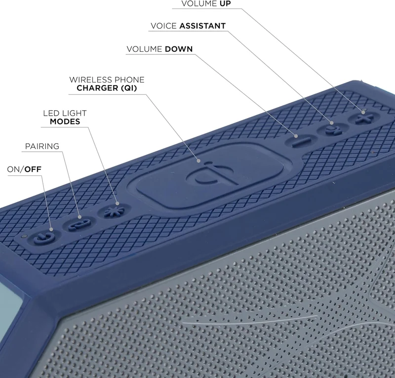 Portable Bluetooth Speaker HYDRABLAST 2.0, Waterproof IP67, 20W Output Power, Magnetic Bluetooth Speaker (Dallas Cowboys)
