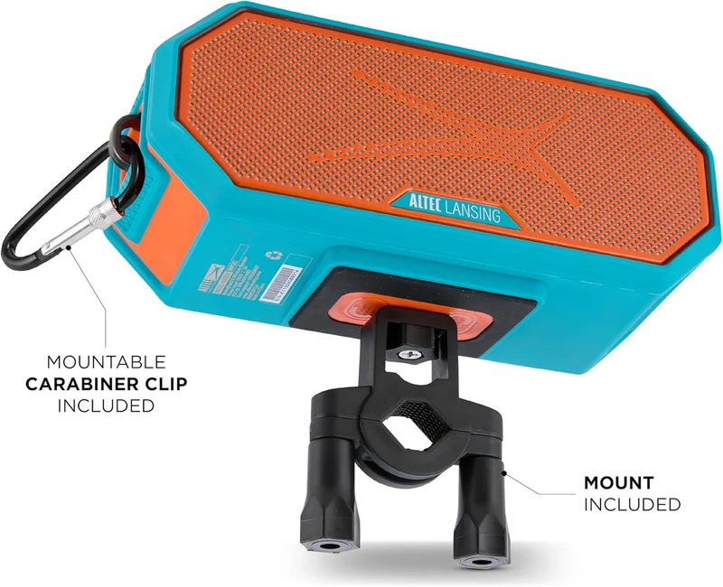 Portable Bluetooth Speaker HYDRABLAST 2.0, Waterproof IP67, 20W Output Power, Magnetic Bluetooth Speaker (Miami Dolphins)