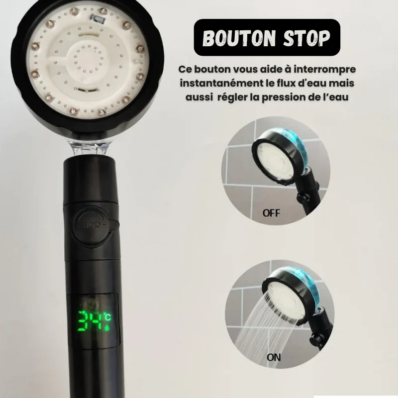 Pommeau de Douche - Affichage Température