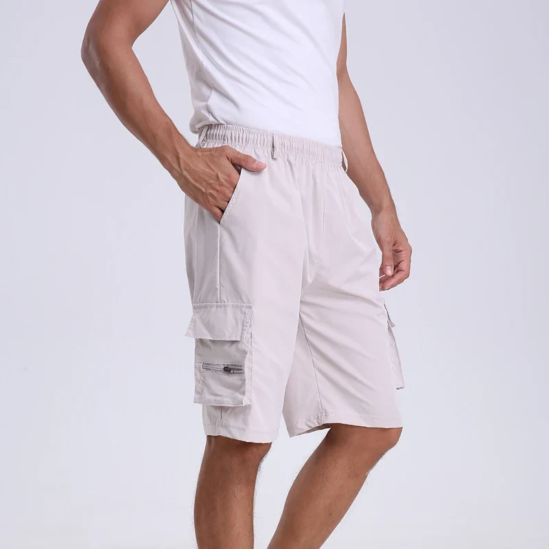Short décontracté à taille élastique pour hommes
