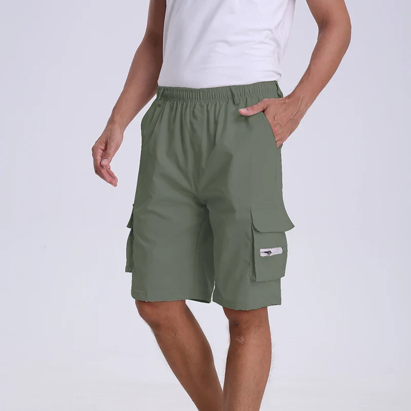 Short décontracté à taille élastique pour hommes