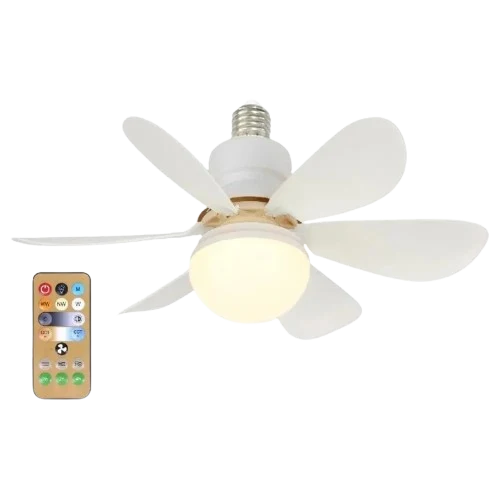 Plafonnier LED 40W avec Ventilateur et Télécommande