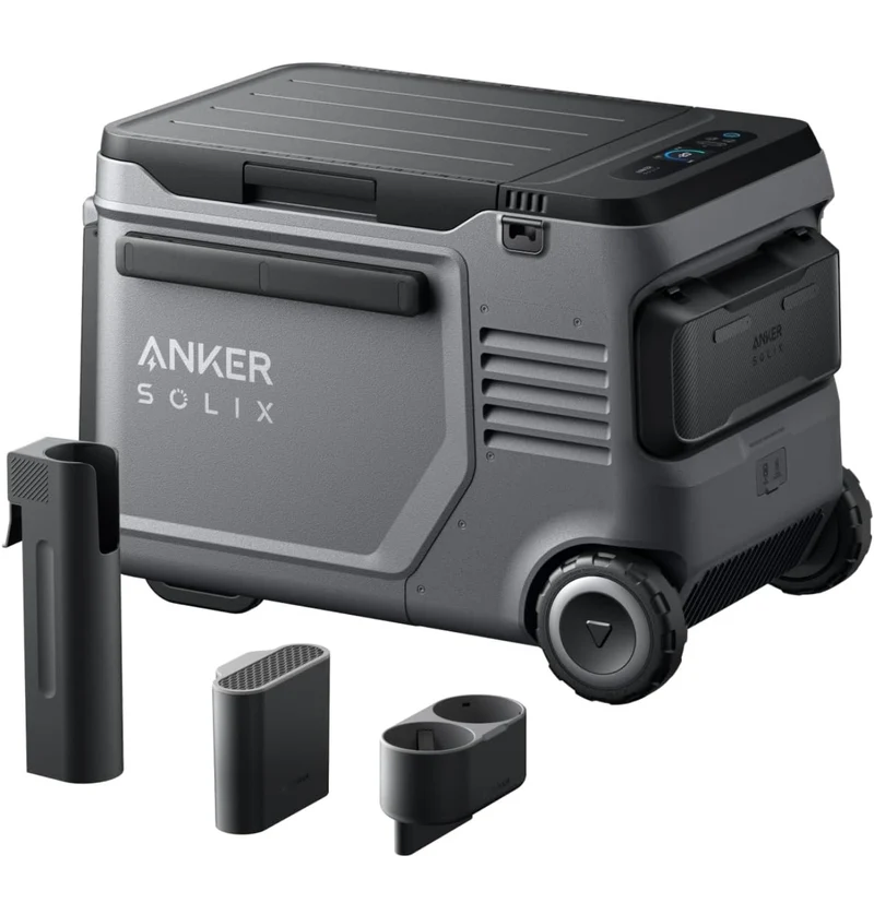Anker SOLIX EverFrost 2 40L Cooler with Road Trip Kit, 42 qt Car Electric Cooler with 288Wh