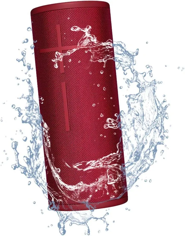 Ultimate Ears Boom 3 Wireless Bluetooth Speaker, Bold Sound + Deep Bass, Bluetooth, Magic Button, Waterproof, 15 Hours Battery, Range of 150 ft, Sunset Red