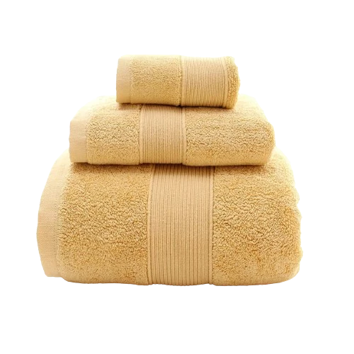 Ensemble de 3 Serviettes moelleuses d'hôtel en 100% Coton