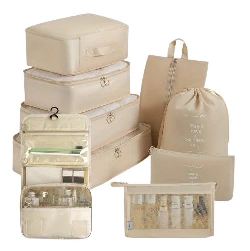 Ensemble de 10PCS Sacs et Trousses de rangement de Voyage