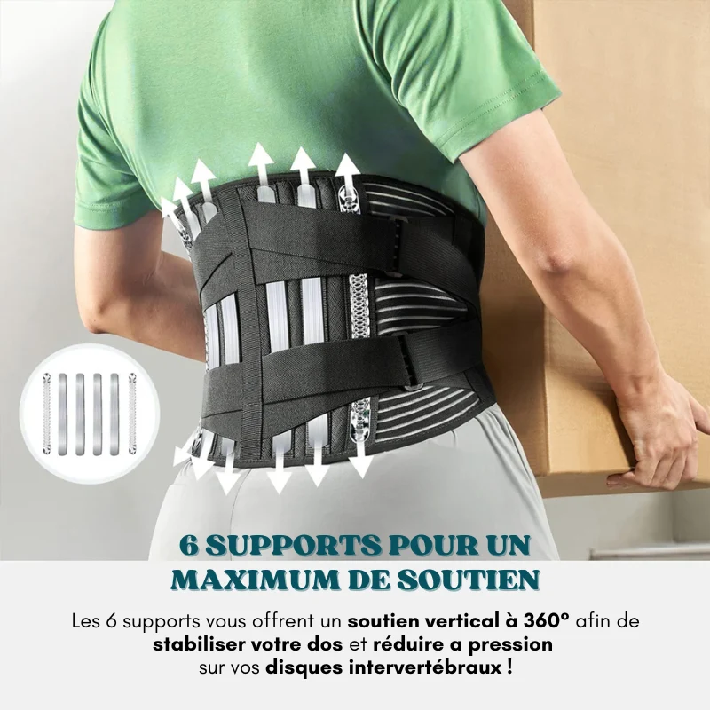 Ceinture de soutien lombaire et correction du bassin réglable