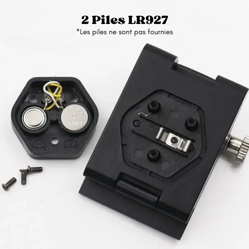 Loupe Compte-fils pliable Grossissement x10 avec échelle et LED - Étui