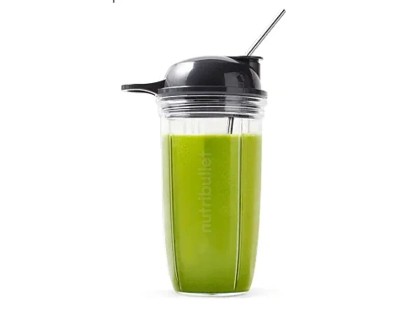 Nutribullet Metal Straws w/ Nylon Cleaning Brush- 4PK