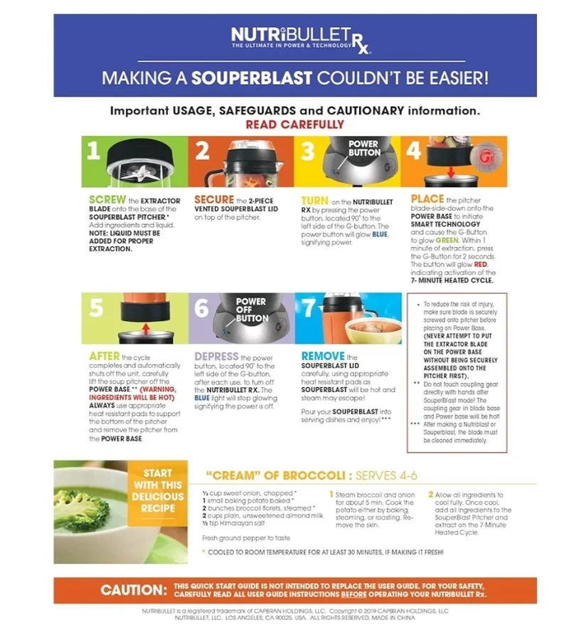 Nutribullet Rx Cross Blade & Brush
