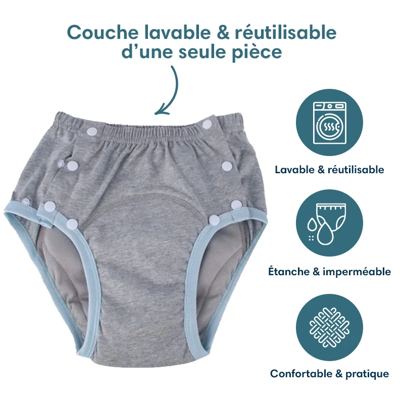 Couche lavable et réutilisable pour adultes