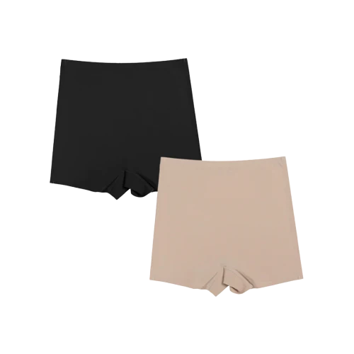 Lot de 2 Shortys Taille Haute Gainants - Soie Glacée