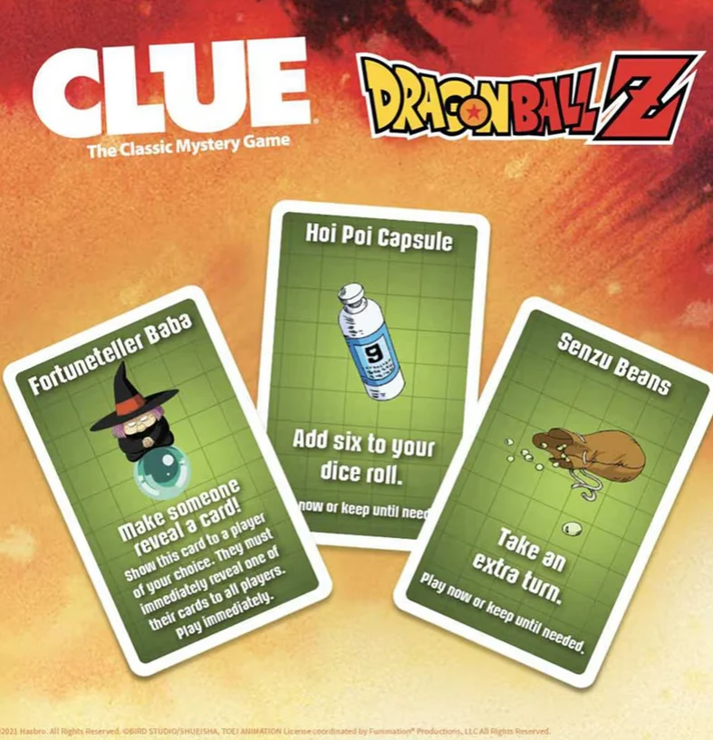 USAOPOLY CLUE Dragon Ball Z - Collectible Clue Board Game Featuring Anime Show w/ Familiar Locations and Iconic Characters from Dragon Ball Show