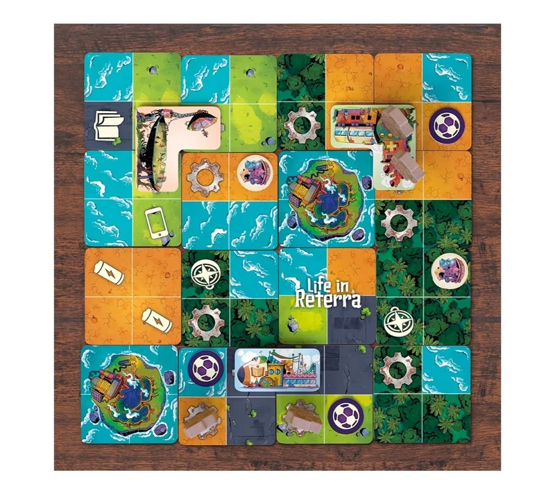 Life in Reterra Strategy Board Game - A Community (Re) Building Game - 2 to 4 Players - Games for Adults & Families
