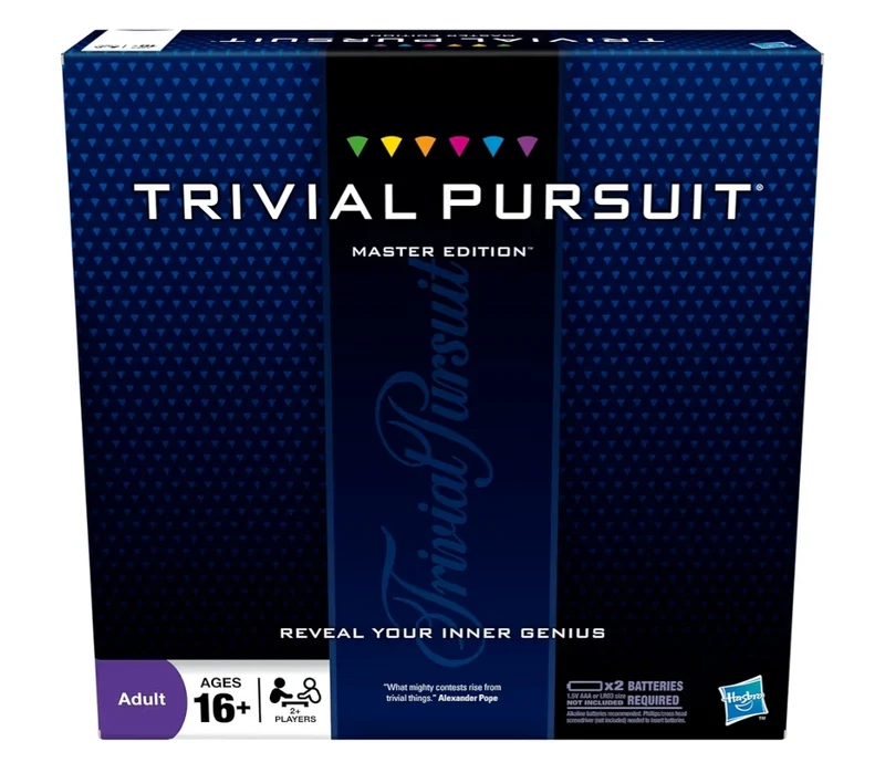 Hasbro Gaming Trivial Pursuit Master Edition Trivia Board Games Includes Electronic Timer, Trivia Games for 2 to 6 Players