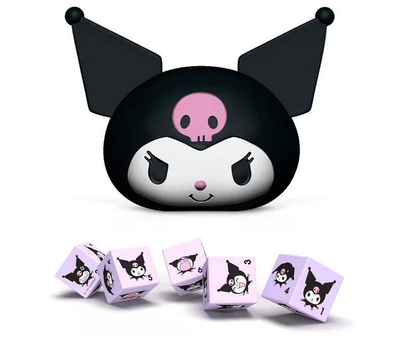 YAHTZEE: Collectible Kuromi Head Dice Featuring Her Adorable Range of Emotions