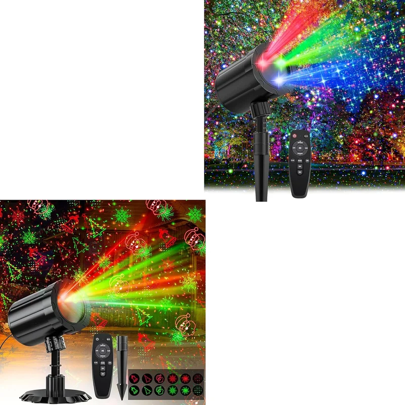 Christmas Projector Lights Outdoor Decorations - New