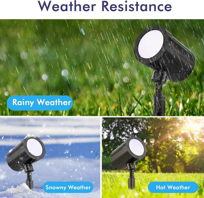 Christmas Projector Lights Outdoor, Dynamic Snowflake Projector LED Snowfall Lights Waterproof - White