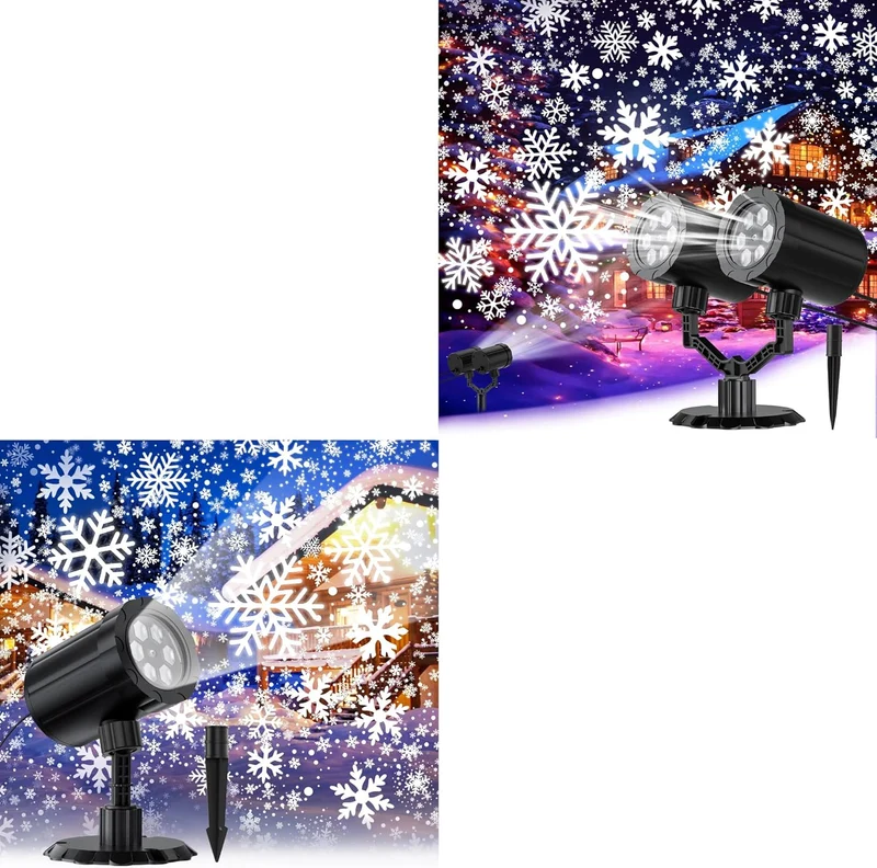 Christmas Decorations Dynamic IP65 Waterproof Snowflake Projector