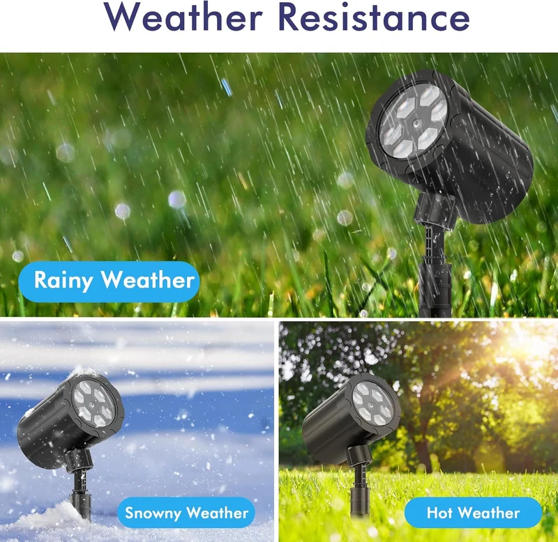 Christmas Projector Lights Dynamic Snowflake Projector IP65 Waterproof Snow Projection Lights