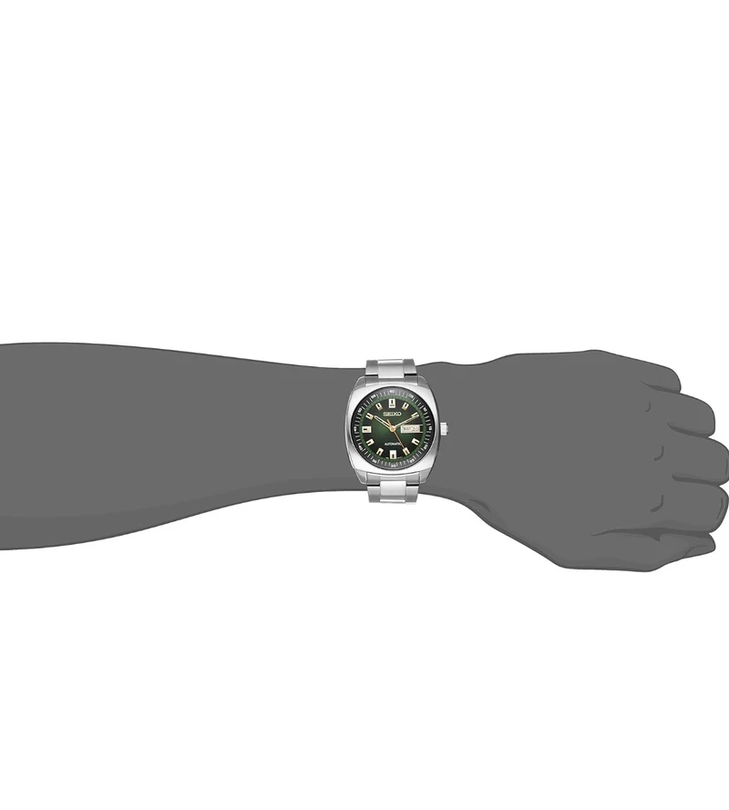 SEIKO Automatic Watch Recraft Series, Stainless Steel, Day/Date Calendar, 50m Water Resistant, and 41 Hour Power Reserve - Green