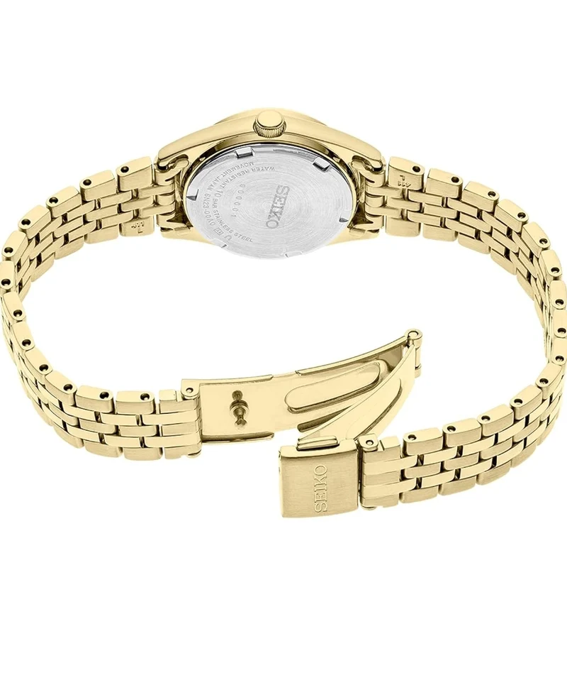 SEIKO Watch Essentials Day/Date Calendar, Two-Tone Stainless Steel Case, 100m Water-Resistant