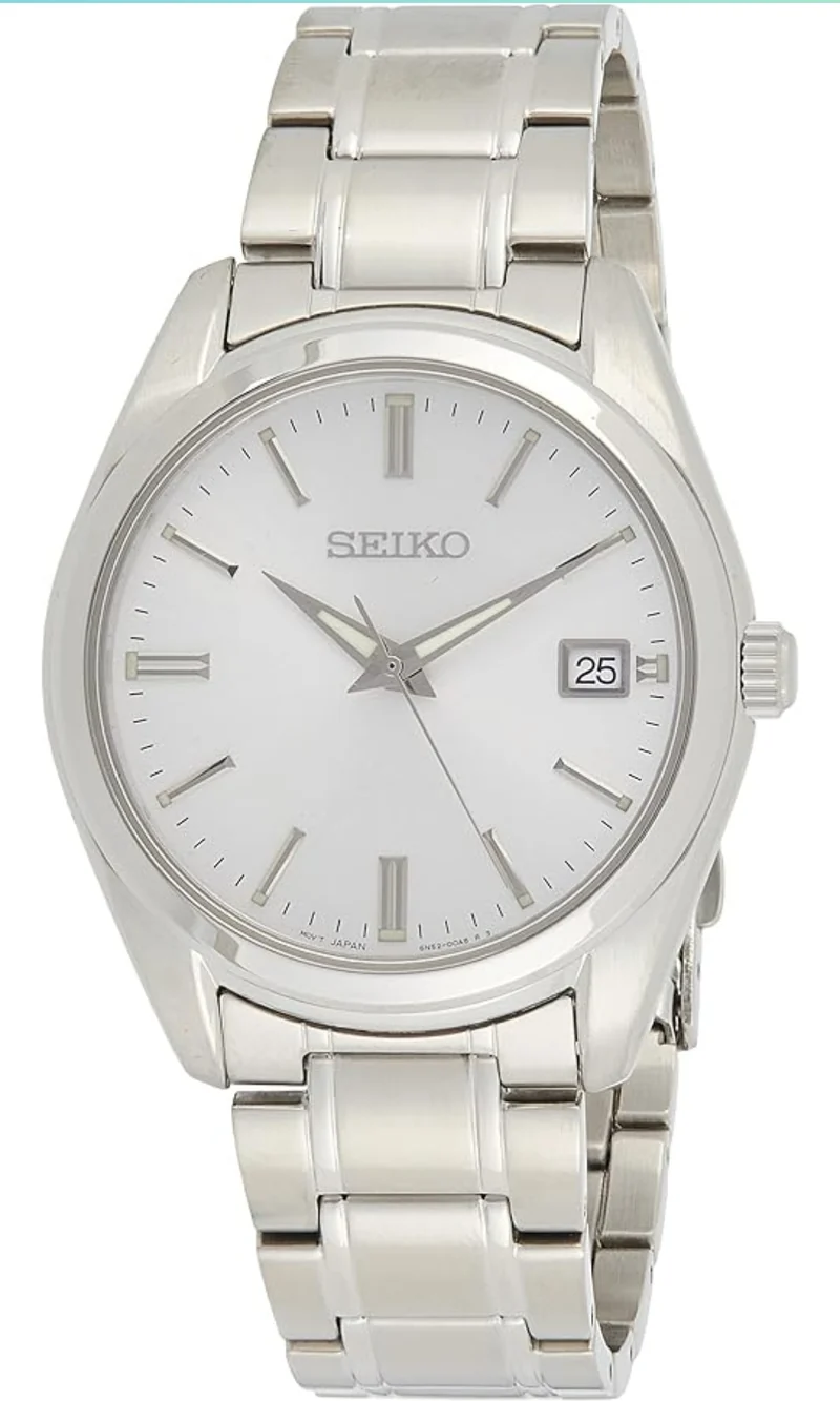 Seiko Men's Essentials Japanese Quartz Stainless Steel Strap - Silver