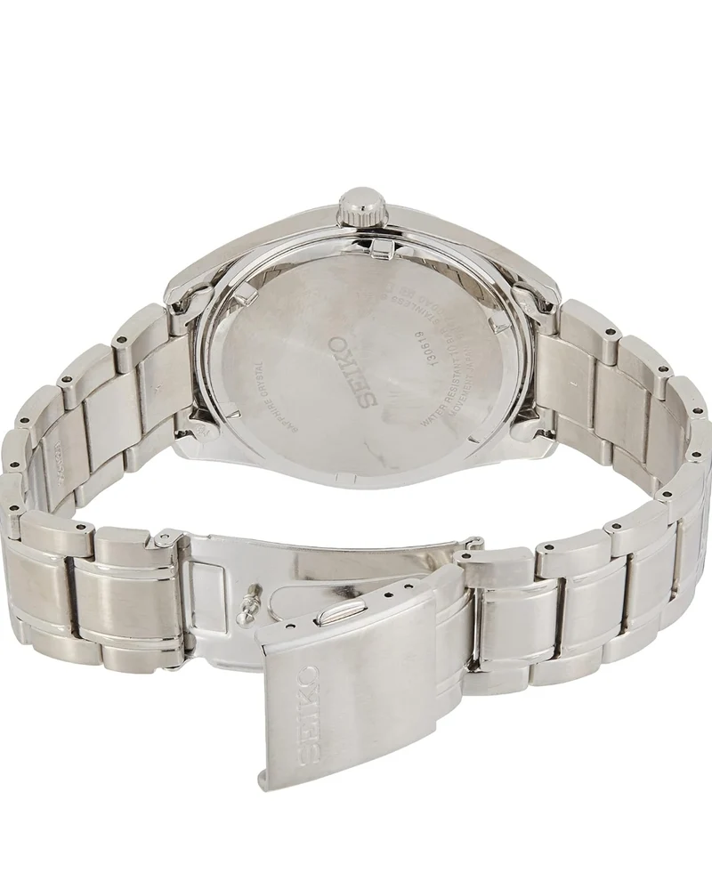 Seiko Men's Essentials Japanese Quartz Stainless Steel Strap - Silver