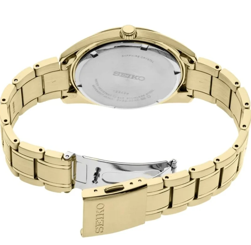 Seiko Men's Essentials Steel Two Tone Japanese Quartz Gold Strap