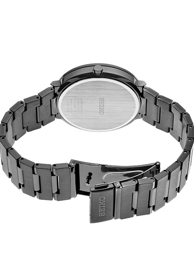Seiko Mens Essential CONTEMP Black ION Finish - NEW