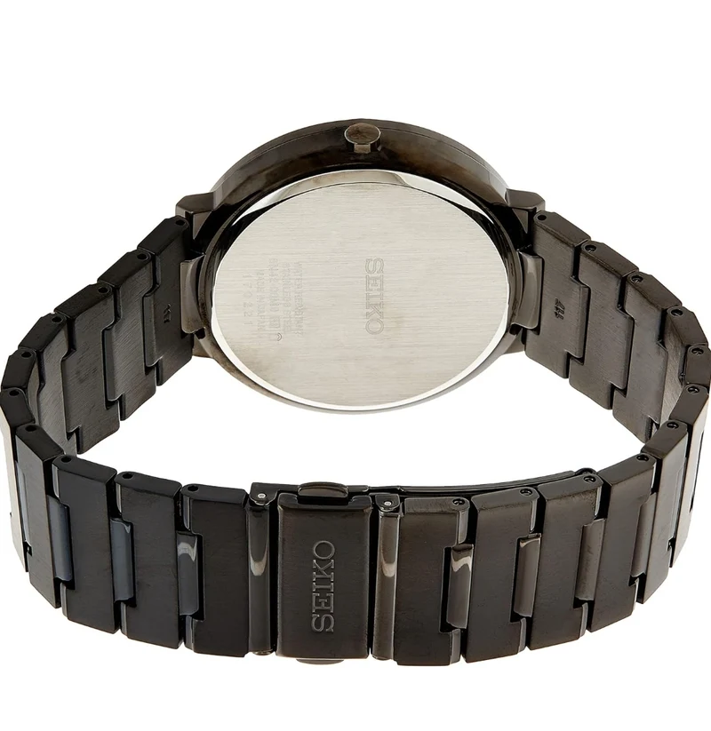 Seiko Mens Essential CONTEMP Black ION Finish - NEW