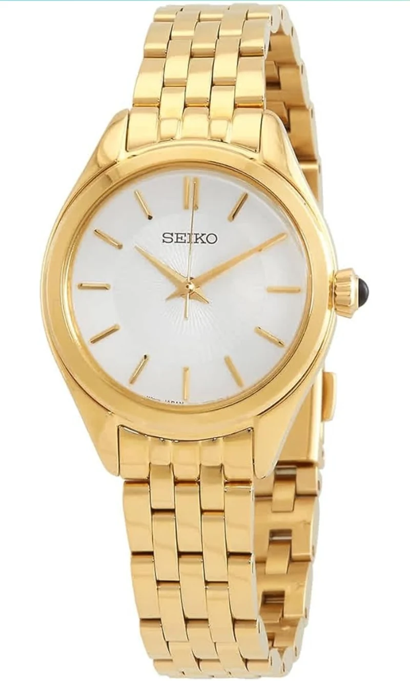 SEIKO Quartz White Dial Ladies Watch - NEW