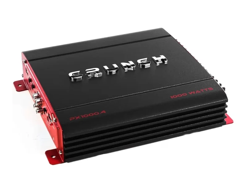 Crunch 4 Channel 1000W A/B Class Stereo Amplifier & 2 Channel Amp & Wiring Kit - NEW