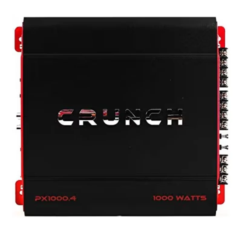 Crunch 4 Channel 1000W A/B Class Stereo Amplifier & 2 Channel Amp & Wiring Kit - NEW