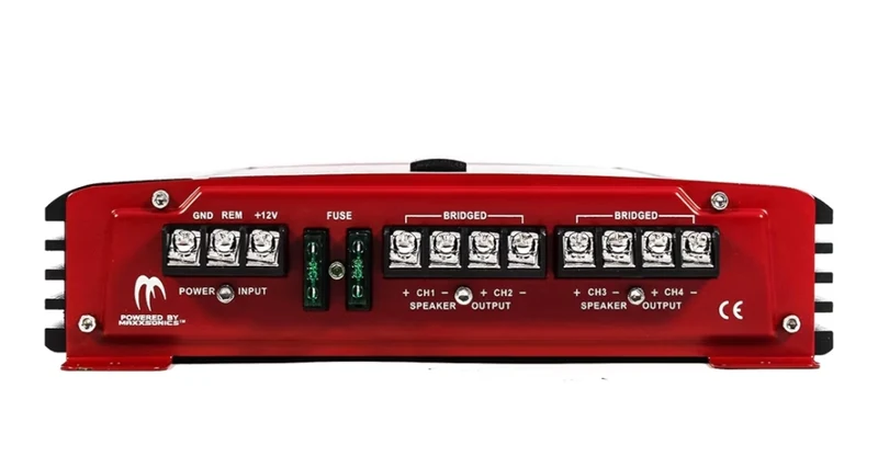 Crunch 4 Channel 1000W A/B Class Stereo Amplifier & 2 Channel Amp & Wiring Kit - NEW