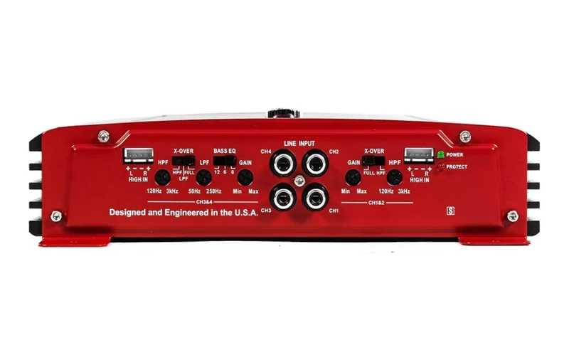 Crunch 4 Channel 1000W A/B Class Stereo Amplifier & 2 Channel Amp & Wiring Kit - NEW