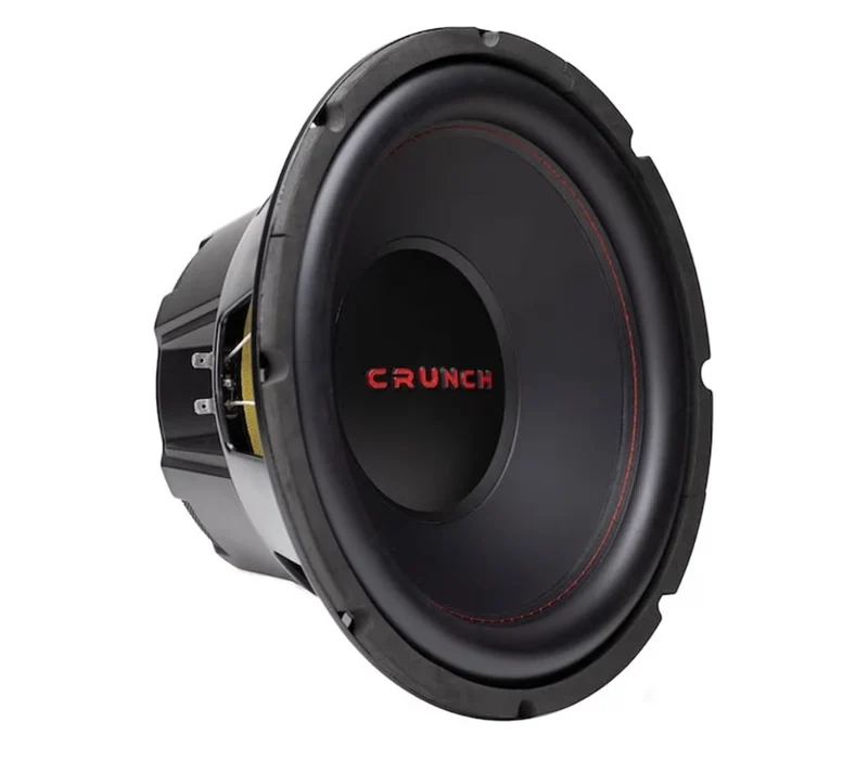 Crunch CRW12D4 12" 800 Watt MAX 4 Ohm Dual Voice Coil Subwoofer w/ 2 Channel 1000 Watt Amp A/B Class - NEW