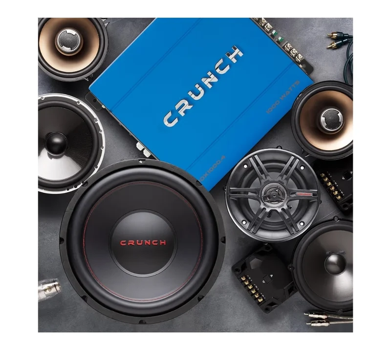 Crunch PDX-1000.4 PowerDriveX 1000 Watt 4 Channel Exclusive Blue A/B Car Stereo Amplifier - NEW