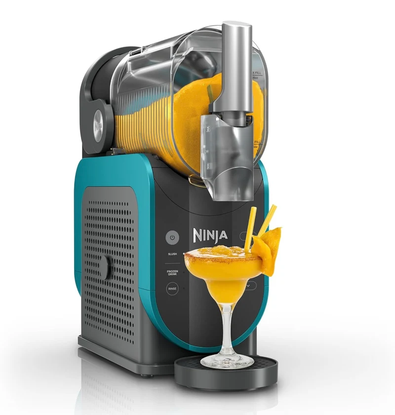 Ninja SLUSHi Professional Frozen Drink Maker with RapidChill Technology, 88 oz. Frozen Drink & Slushie Machine, 2 Preset Programs, Frozen Margaritas, and More, Premium Accents, Teal, FS299