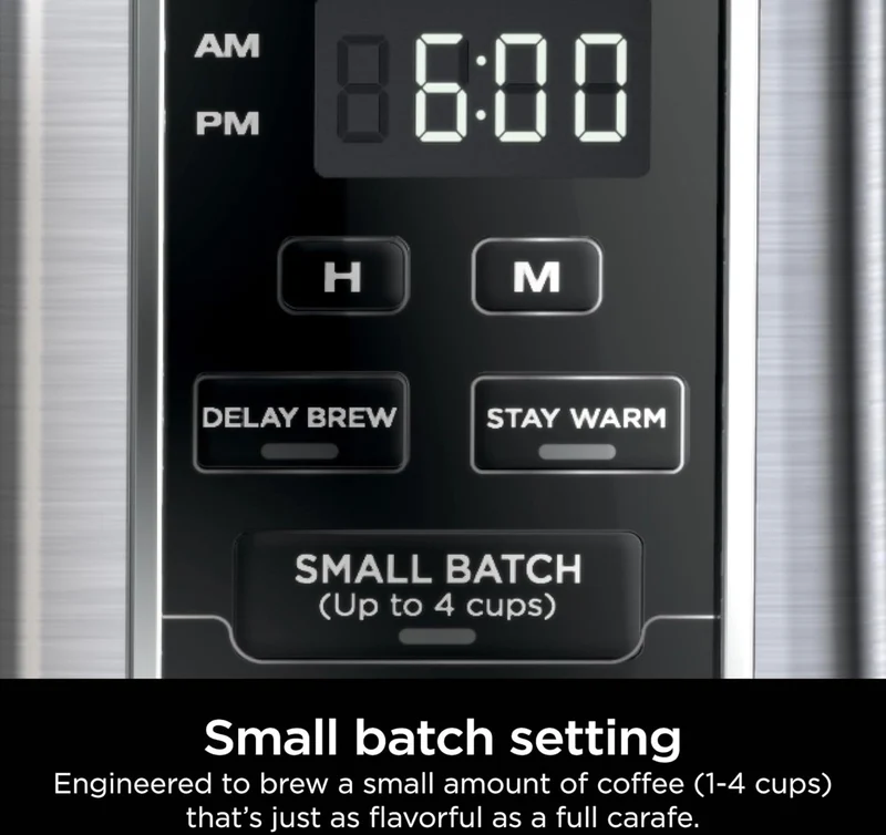 Ninja 12-Cup Programmable Coffee Brewer 60oz Water Reservoir, Delay Brew - Black/Stainless Steel