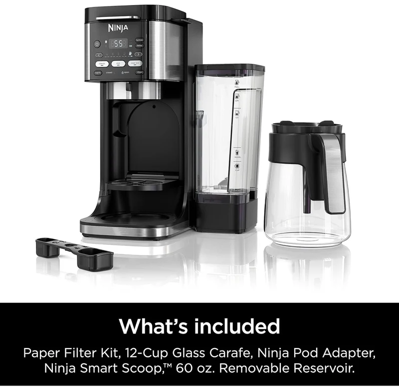 Ninja Drip Coffee Maker DualBrew Pro Hot & Iced Coffee Machine- Black (CFP101)