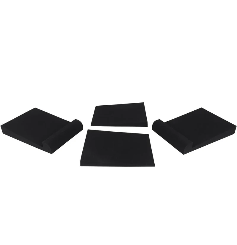 Rockville Pair APM8B 8" 500w Studio Monitors+Stands+Pads+ Headphones+Mic and Shield